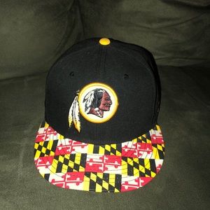 Redskins strapback with MD flag brim